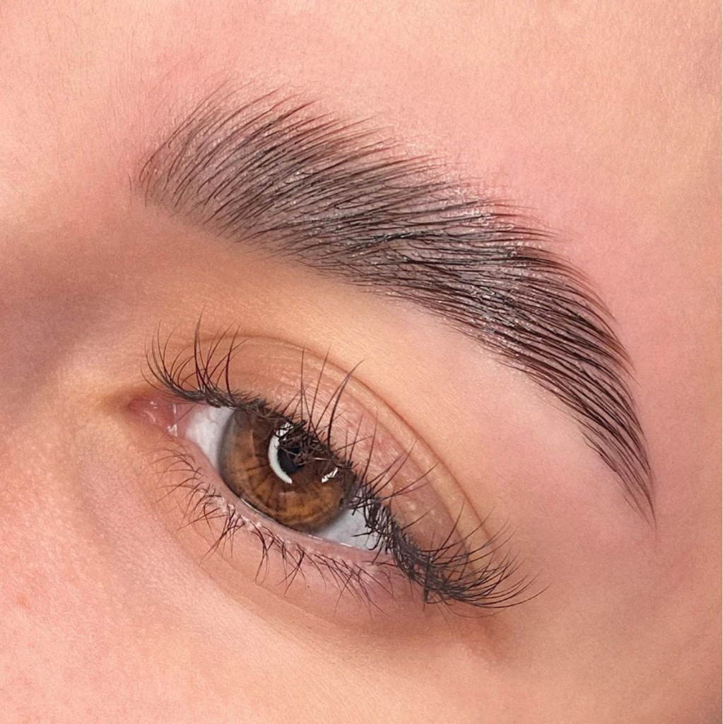 Ламинирование (ДУ) бровей с окрашиванием и коррекцией