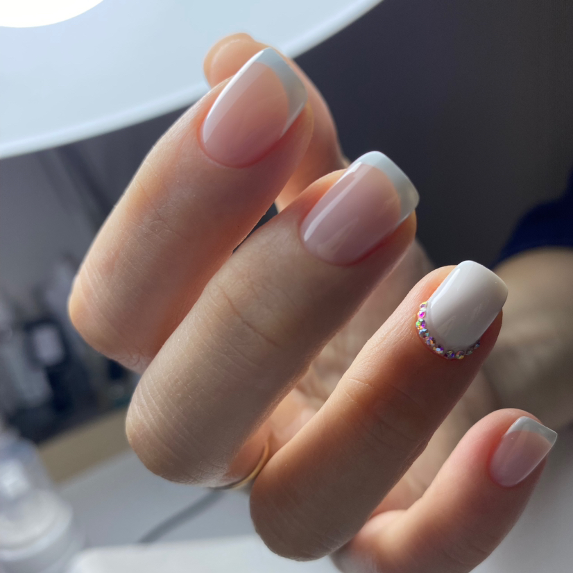 Маникюр с покрытием + френч
