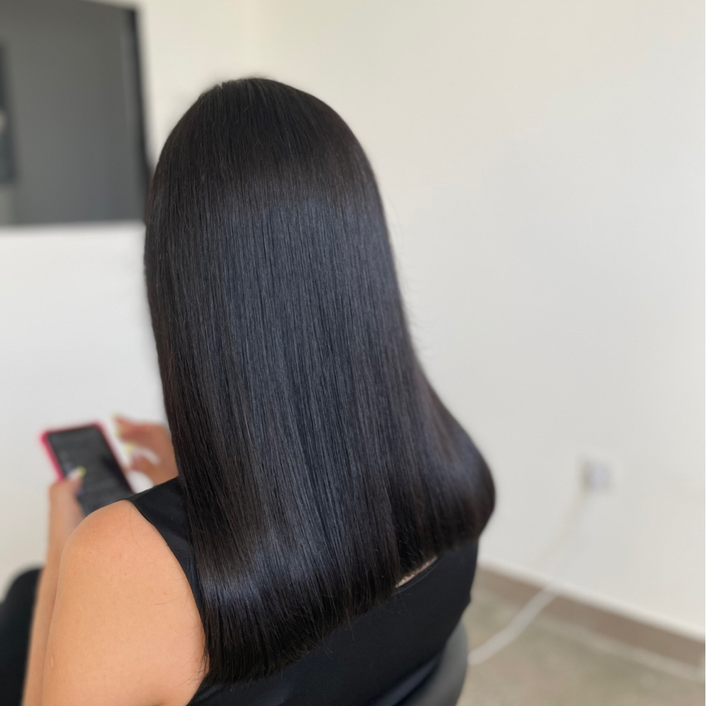 Холодное восстановление волос до лопаток