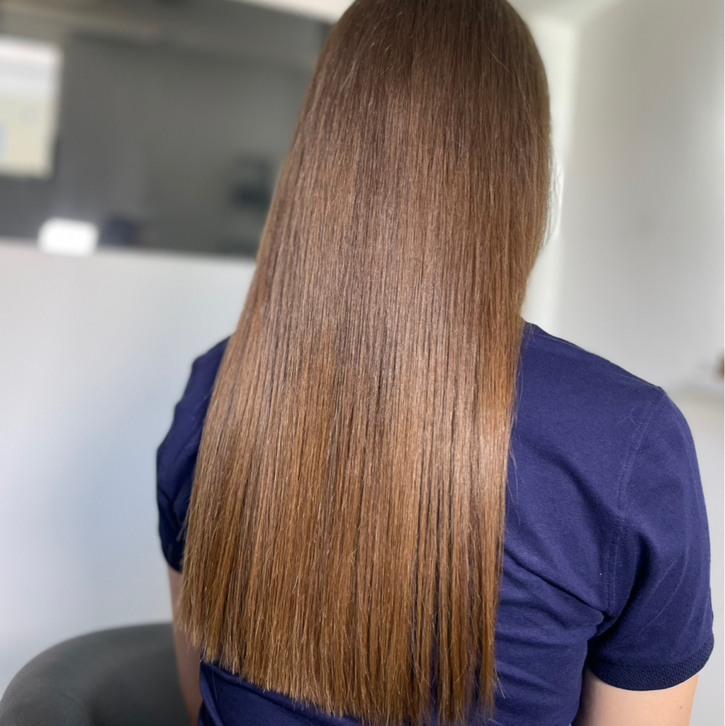 Холодное восстановление волос до поясницы