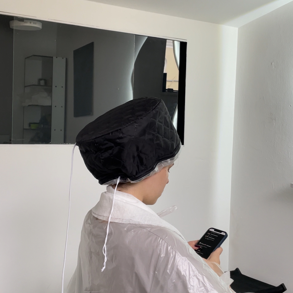 Холодное восстановление волос до плеч