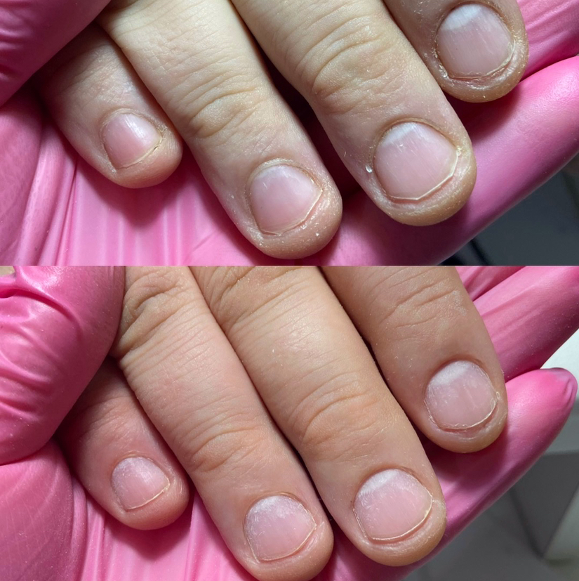 Комбинированный мужской маникюр