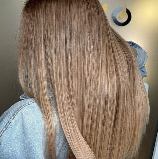 Тонирование волос (корни+длина) полуперманент