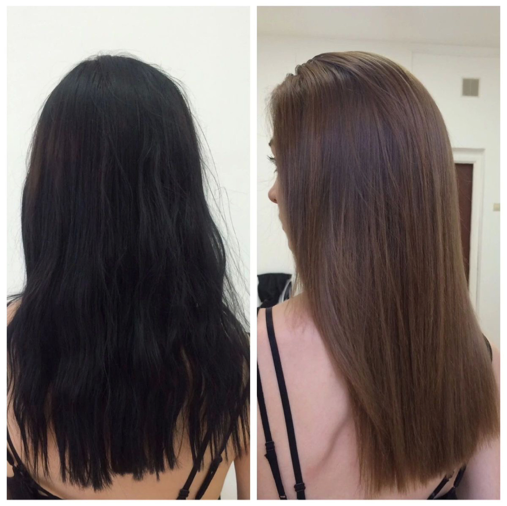 Выход из черного в один тон