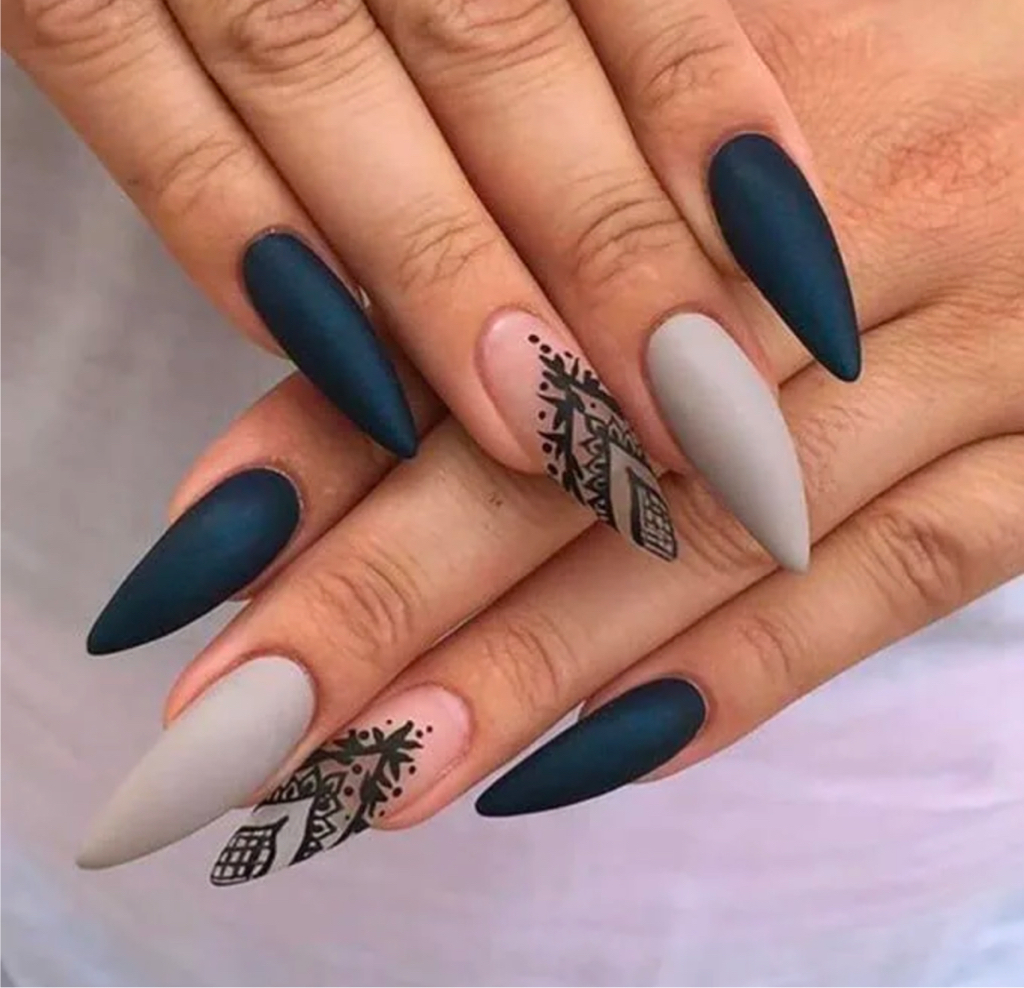 Design 🎨 + Extensions d'ongles courts en gel | Наращивание на короткие ногти с дизайном 🎨