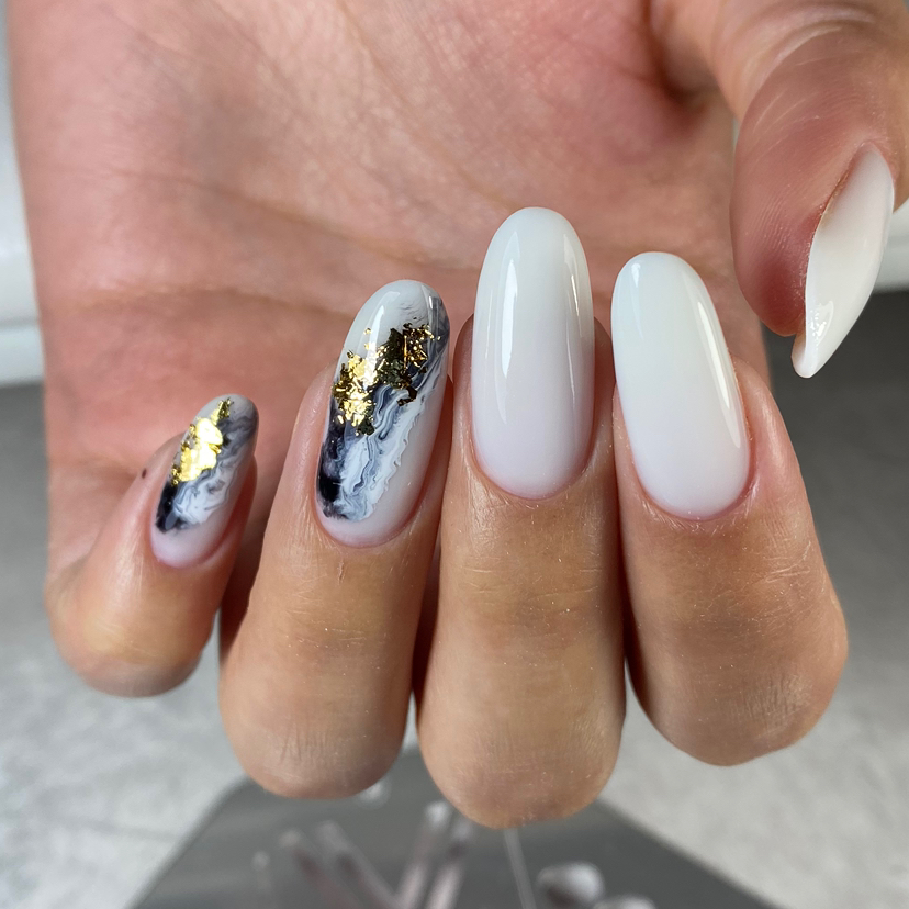 Маникюр + укрепление + дизайн