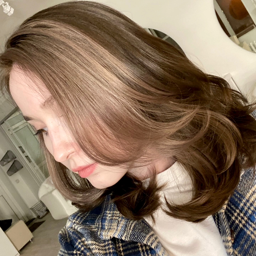 Стрижка чёлки с мытьем головы и легкой укладкой на браш