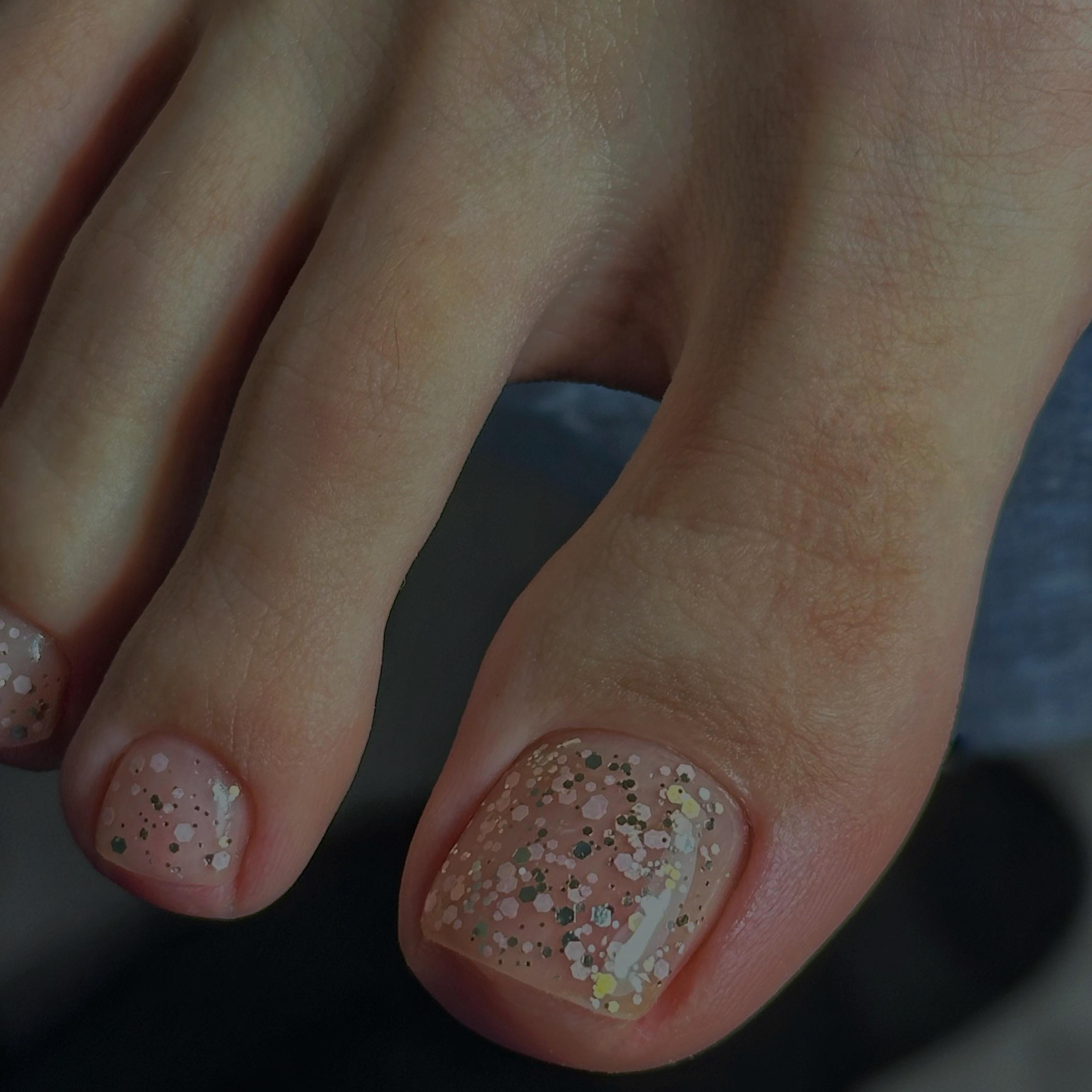 Экспресс педикюр с покрытием гель лака