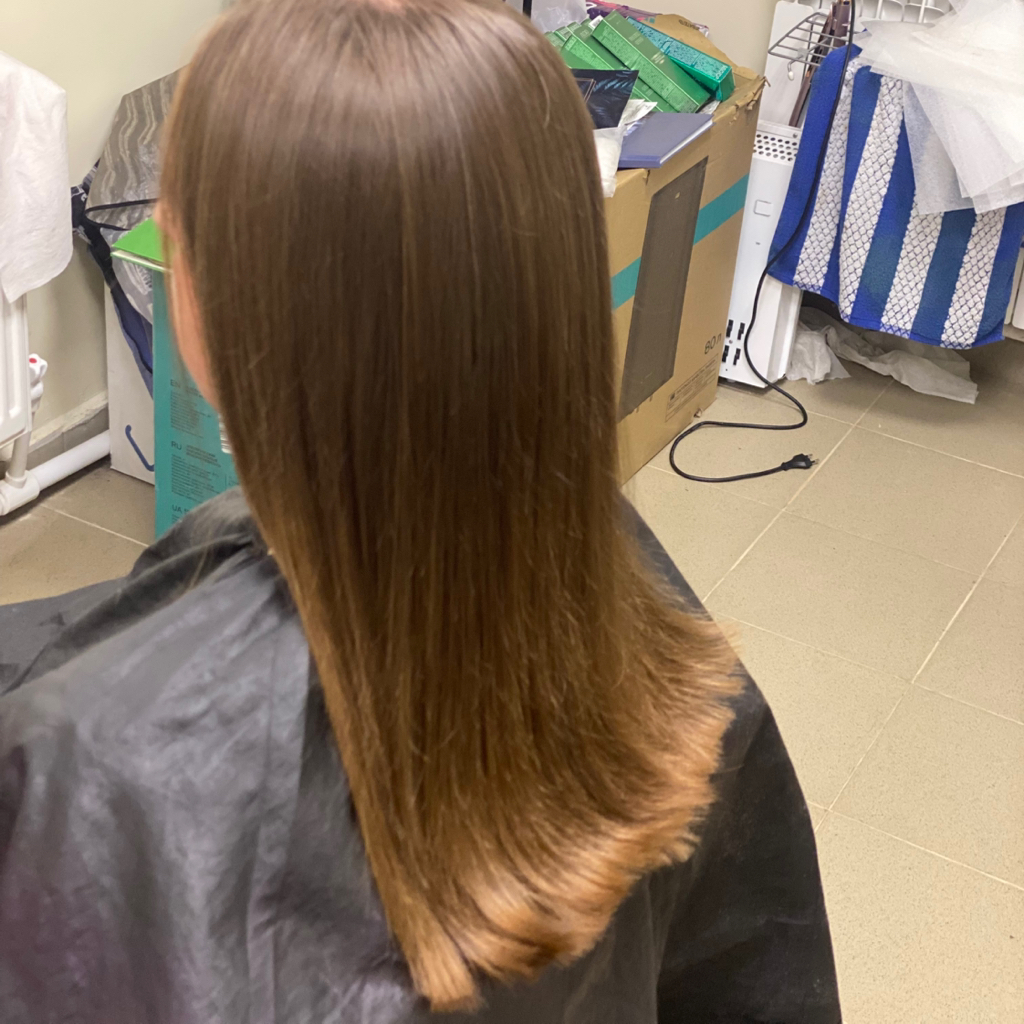 Окраска длинна ниже плеч (всю голову)