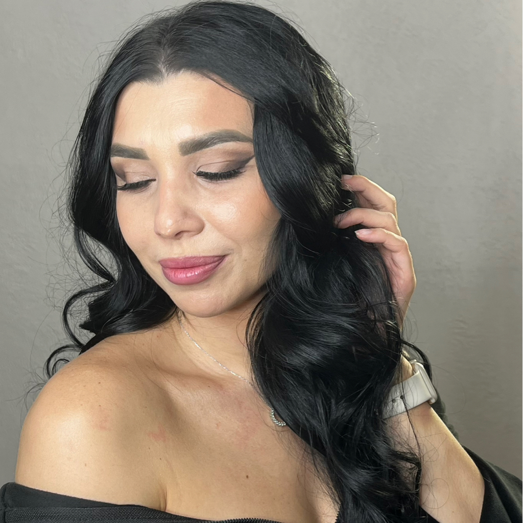 Полный образ (вечерний макияж+укладка(локоны)