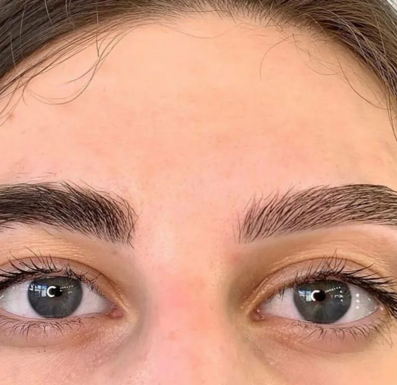 Прореживание бровей