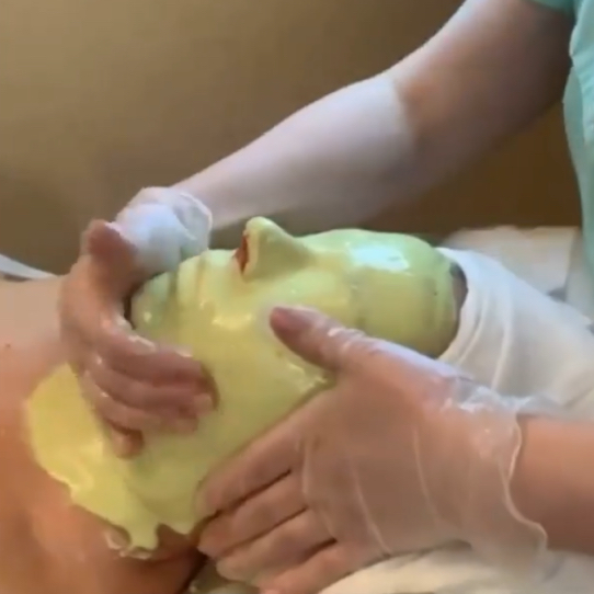 Лимфоэнергетический массаж по альгинатной маске