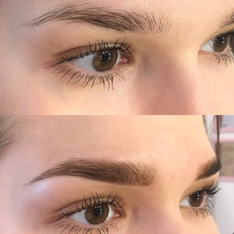 Коррекция бровей