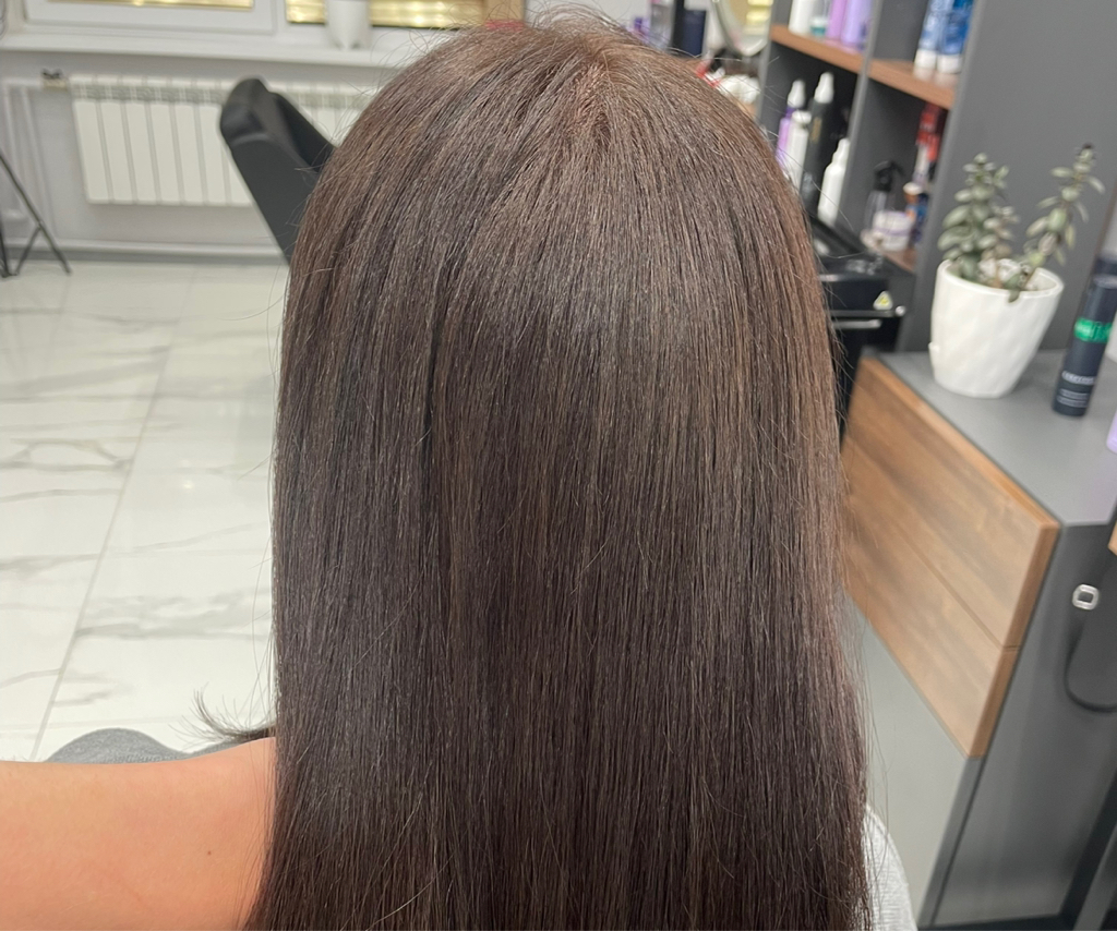 Окрашивание один тон + стрижка