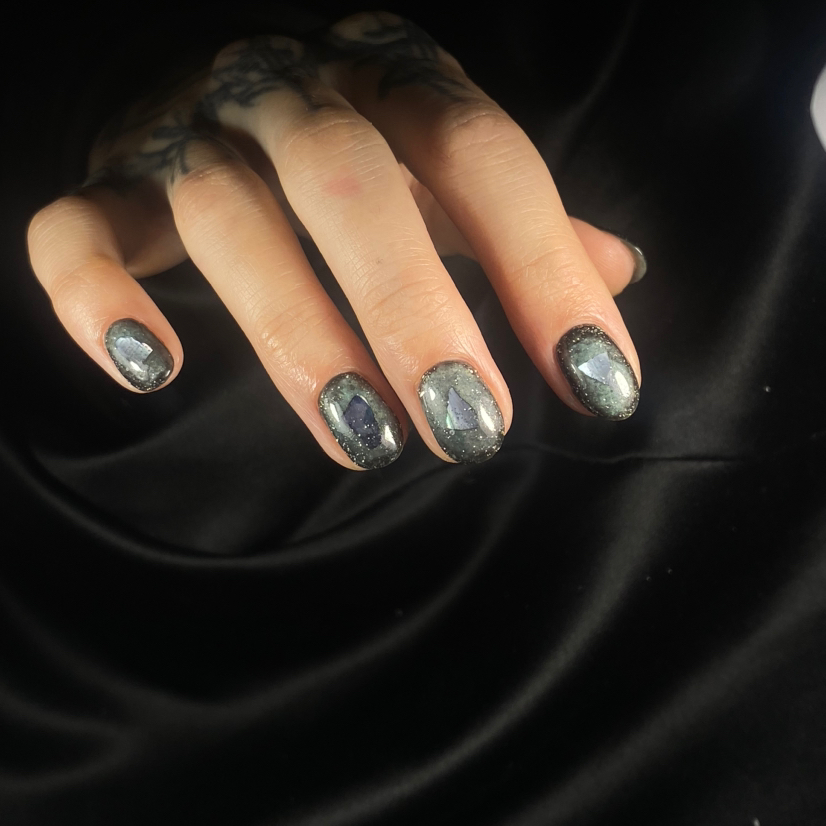 Снятие + маникюр