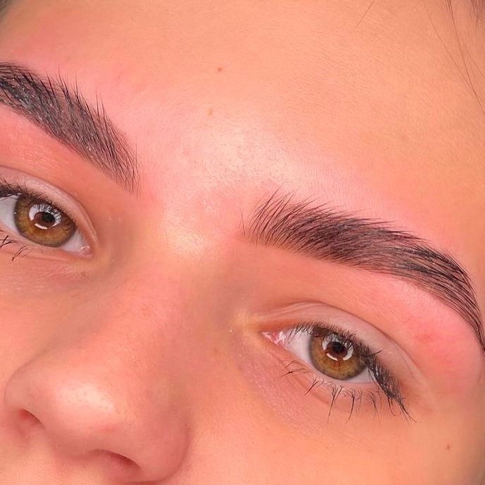 Коррекция+окрашивание бровей