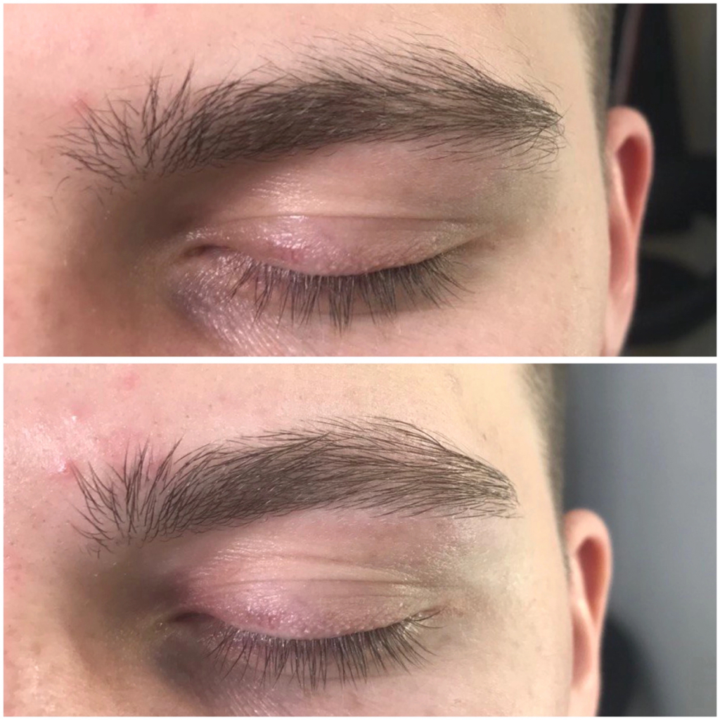 Мужская коррекция бровей
