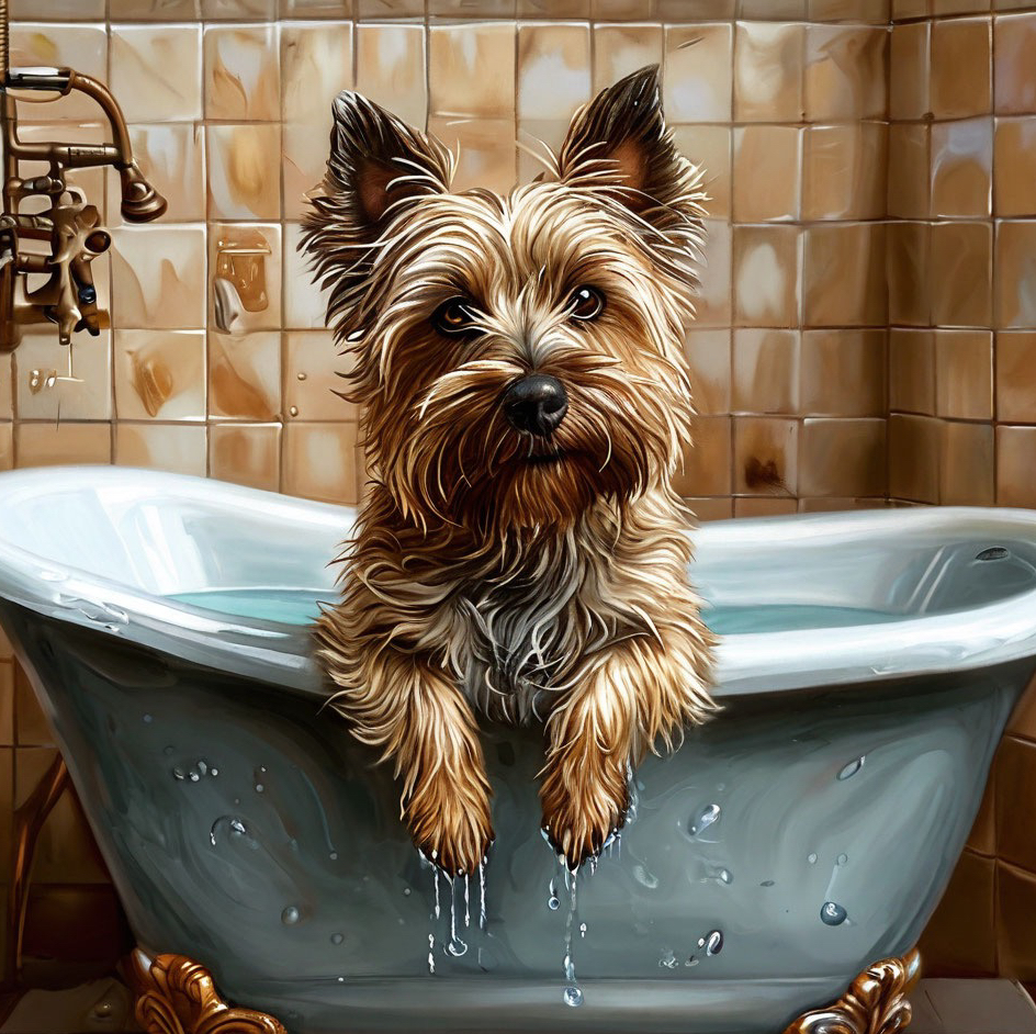 Керн терьер ( мытье )