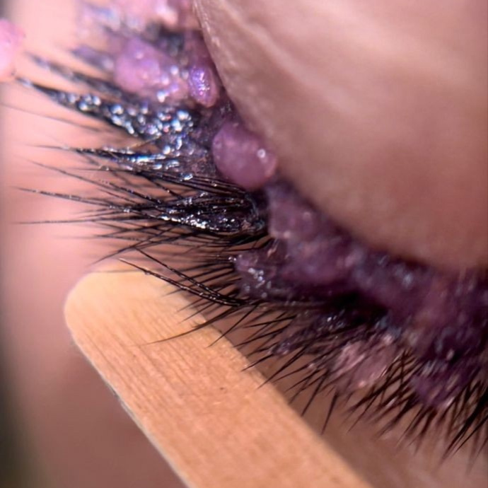 Снятие ресниц без перенаращивания