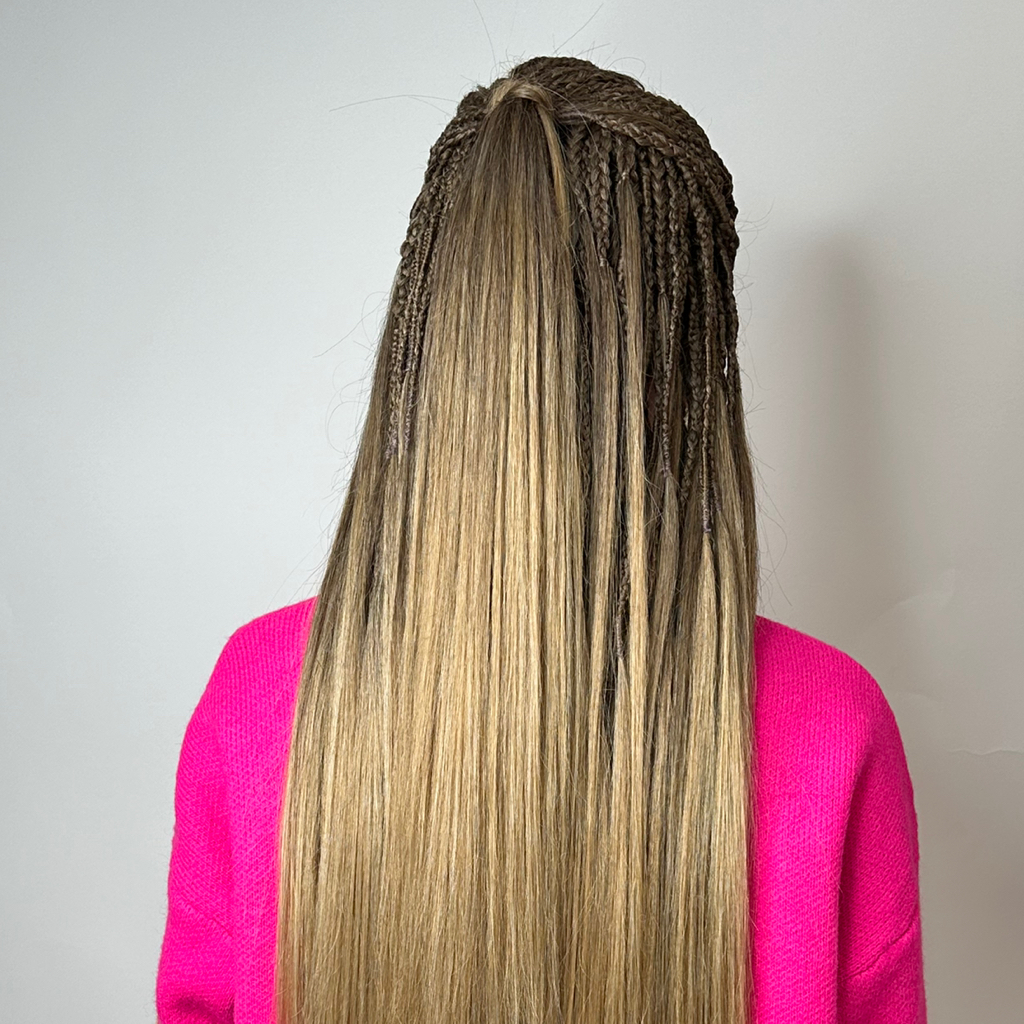 Изготовление и вплетение комплекта де кос со свободным концом