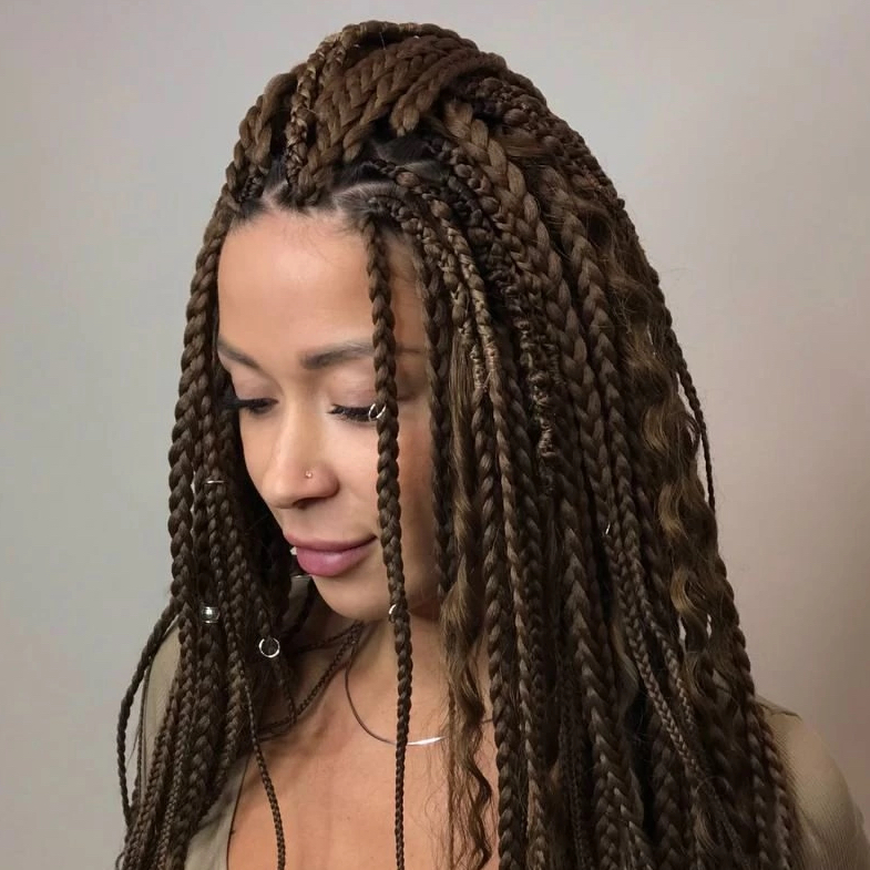 Изготовление и вплетение микс комплекта де косы/ де дреды/ доллилокс