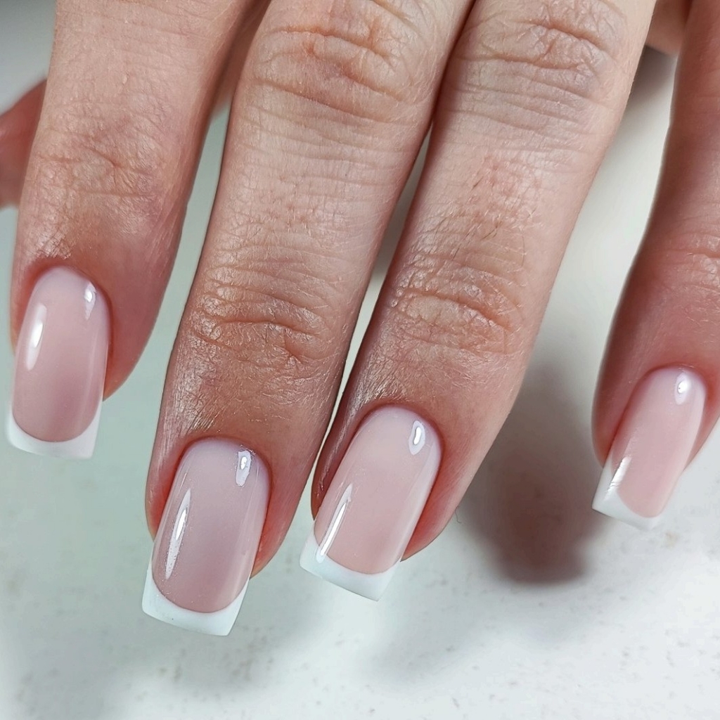 маникюр+укрепление+френч