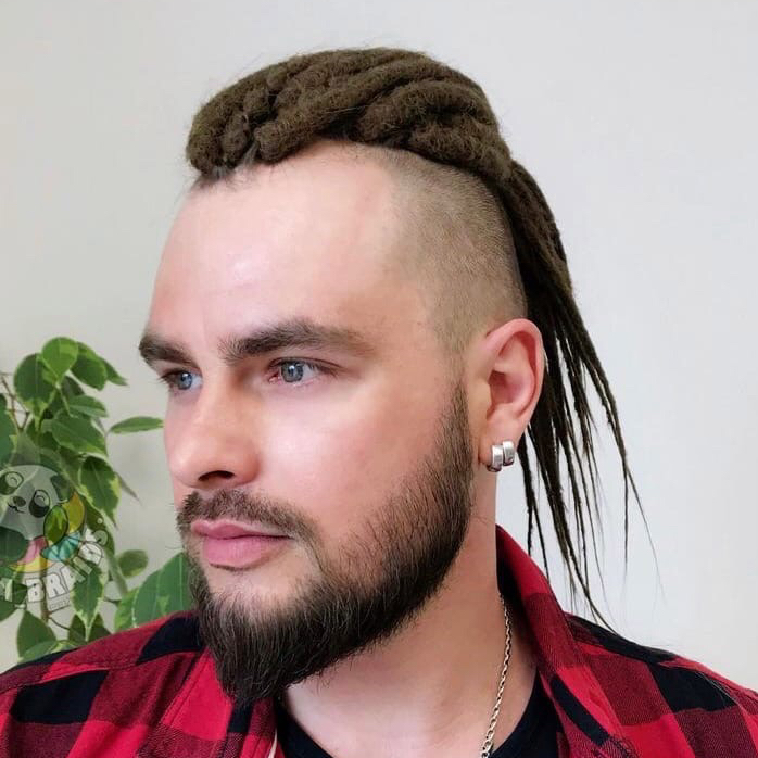 Повторное вплетение комплекта де кос/де дредов на андеркат