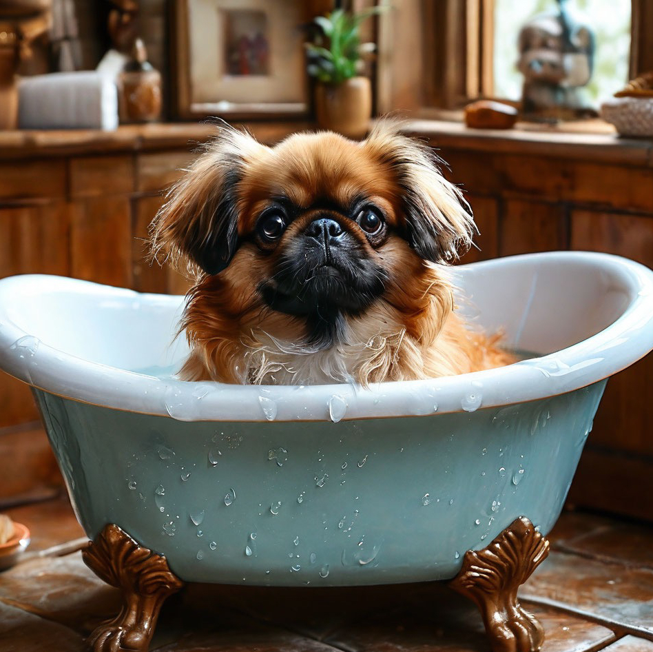 Пекинес ( мытье )