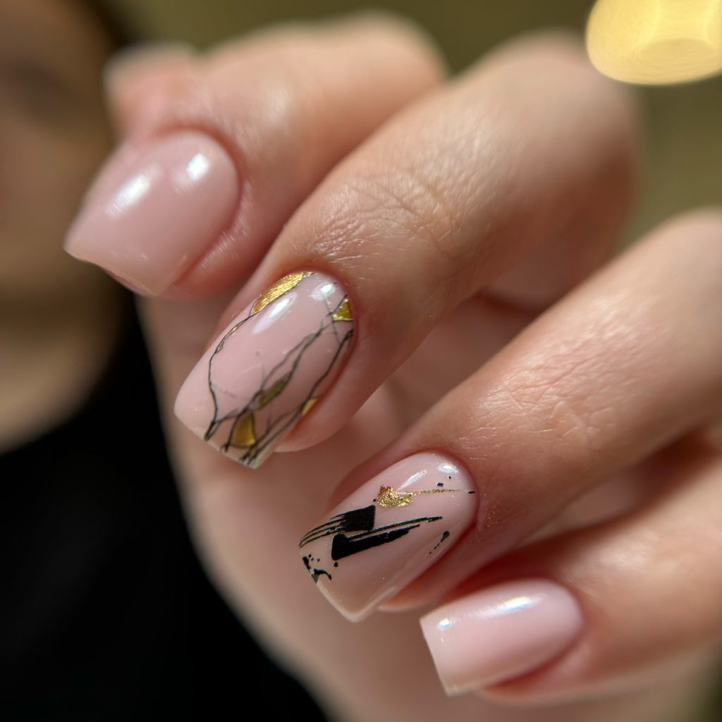 Маникюр с покрытием + дизайн