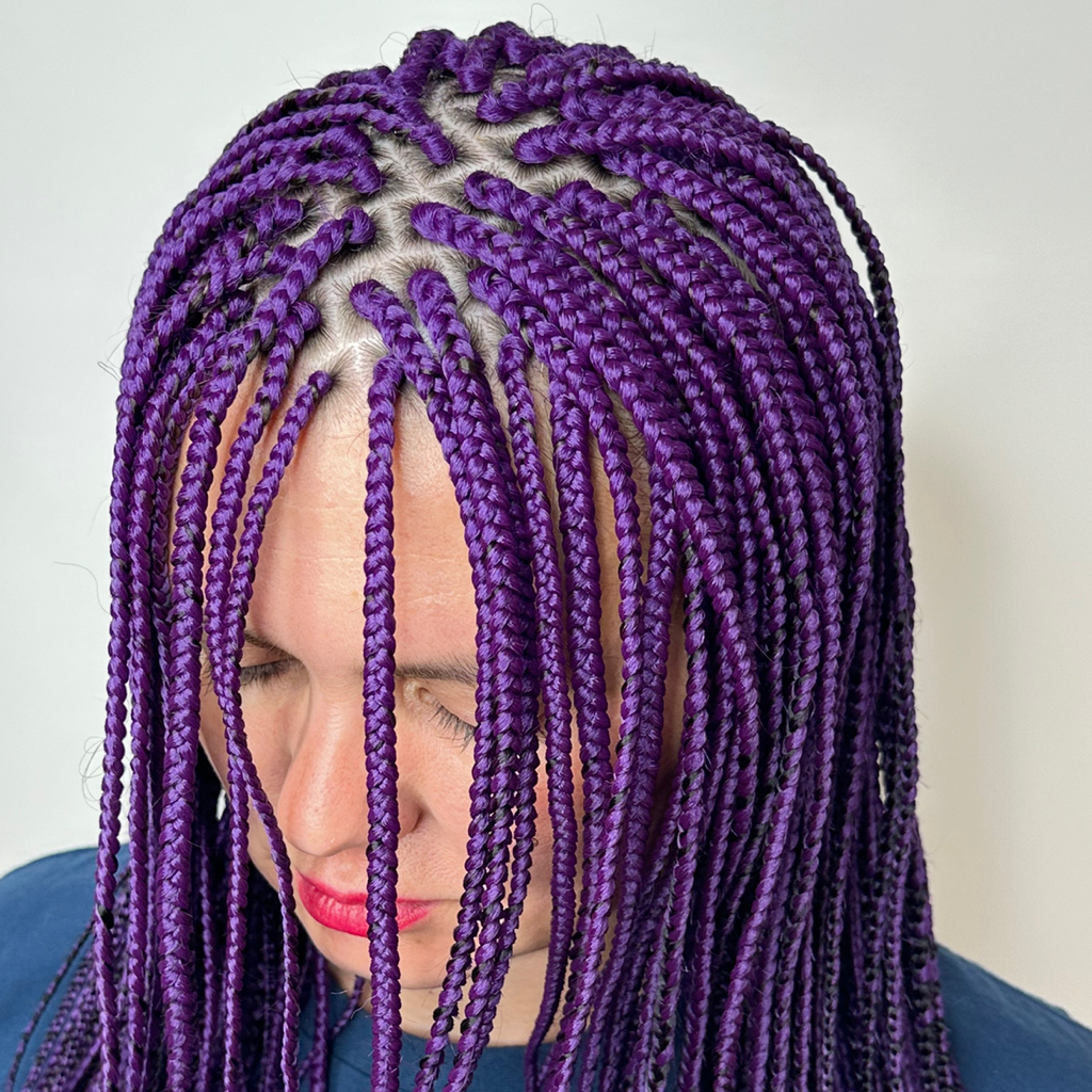 Точечные  косы 121-150 шт