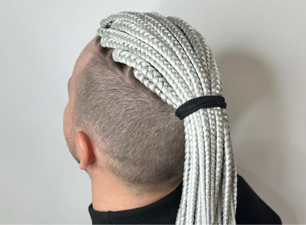 Мужские точечные косы
