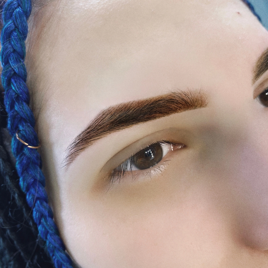 Окрашивание бровей краской или хной(без коррекции)