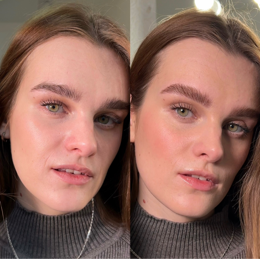 Бережное осветление бровей+окрашивание +коррекция