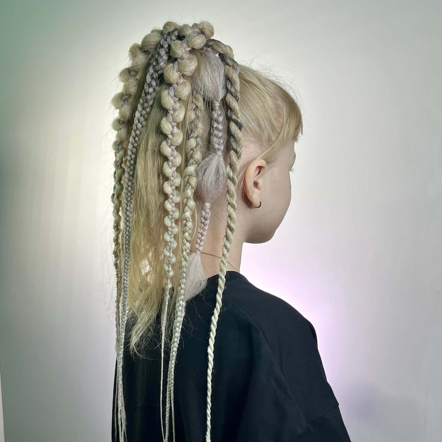 Косы на резинке