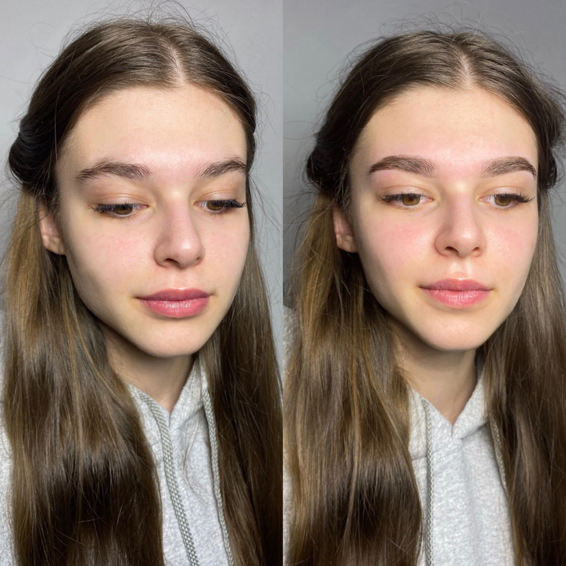 Коррекция бровей