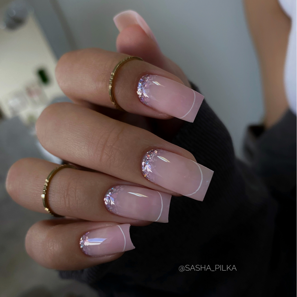 Френч/дизайн всех ногтей