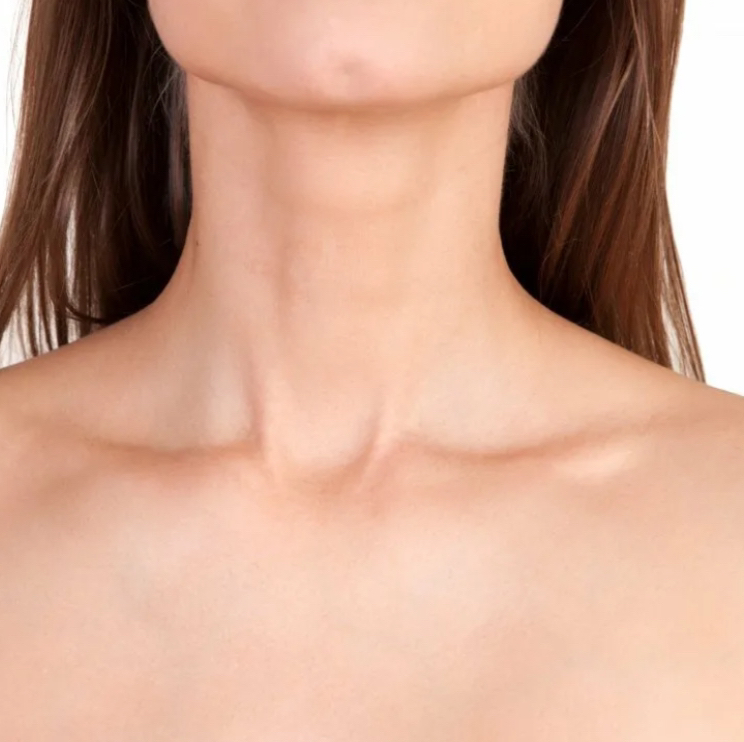 Шея спереди и сзади. Женщины