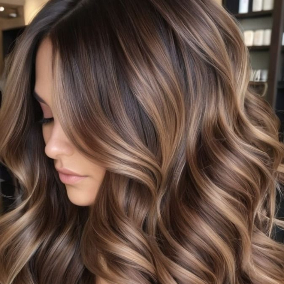 Шатуш, балаяж, омбре, сомбре окрашивание волос Loreal (длинные)
