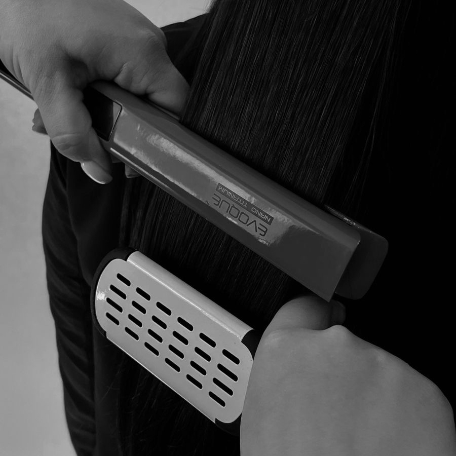 Мытье головы+ укладка ( паровое выпрямление)