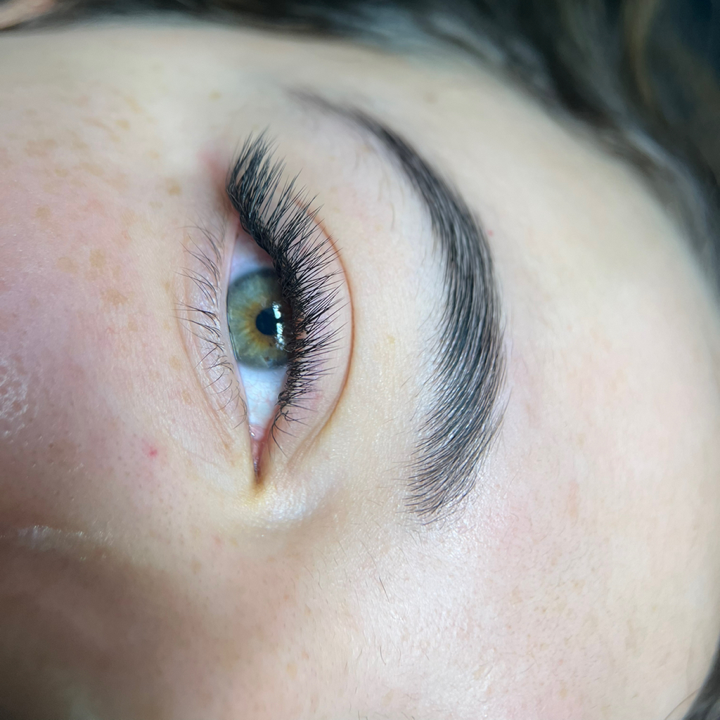 Сет LED 2d наращивание ресниц + брови (мастер)