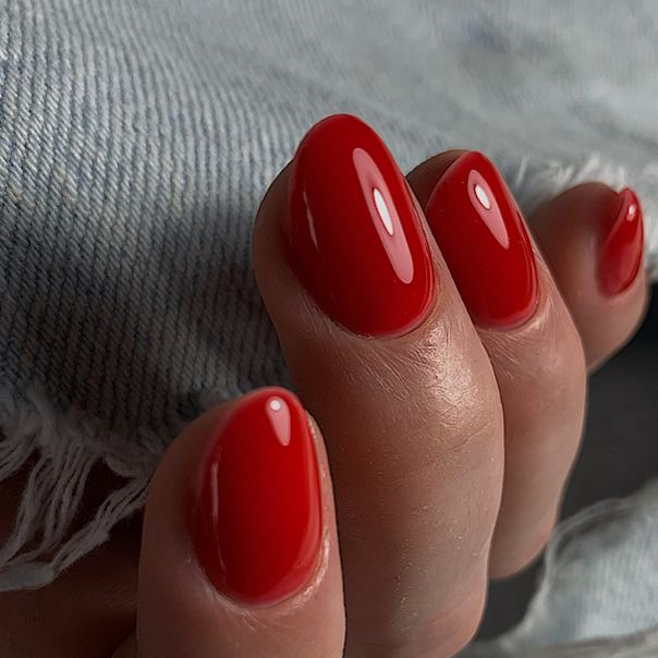 Маникюр + однотон (короткие)