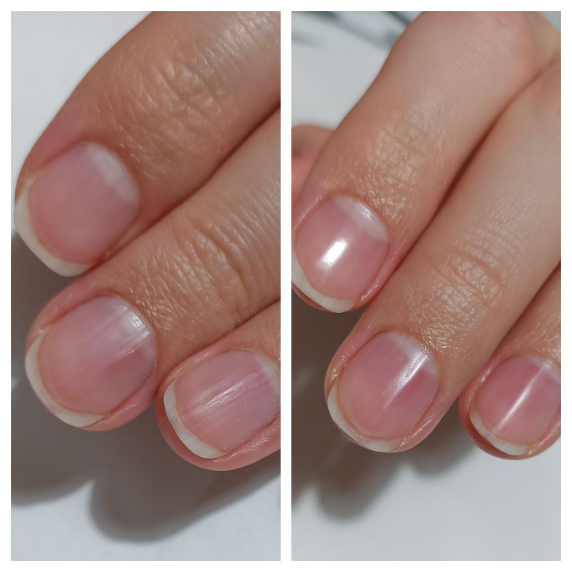 Глянцевание ногтей + маникюр