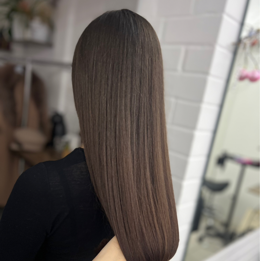 Окрашивание в один тон (короткие волосы)