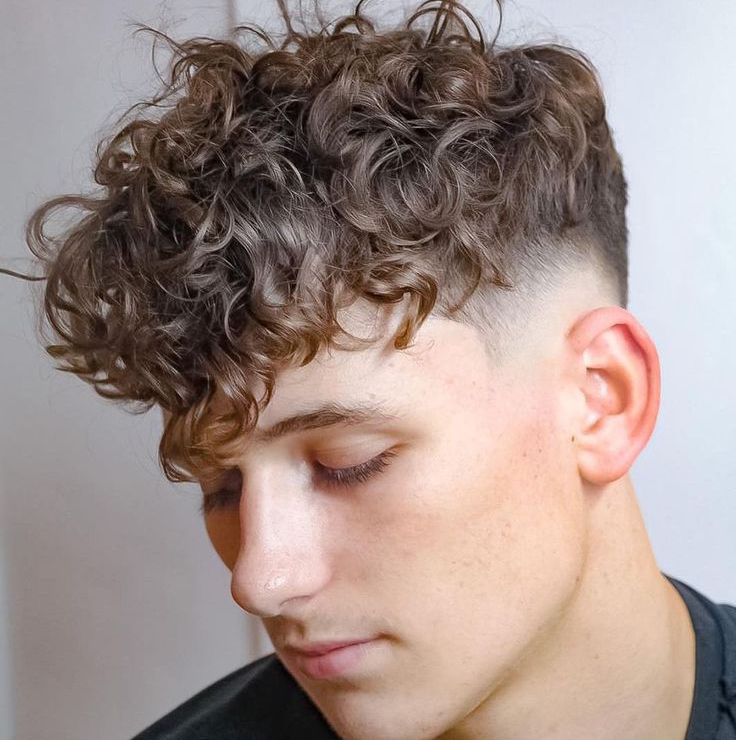 👨🏻Для мужчин: Мужская Химическая завивка, Биозавивка, Биохимия [Крупные кудри от 10 см]