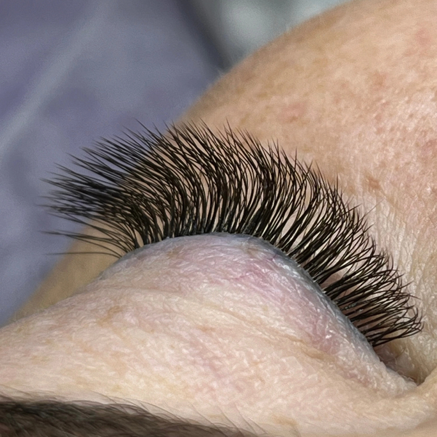 2 D объем Наращивание ресниц (без снятия старых)