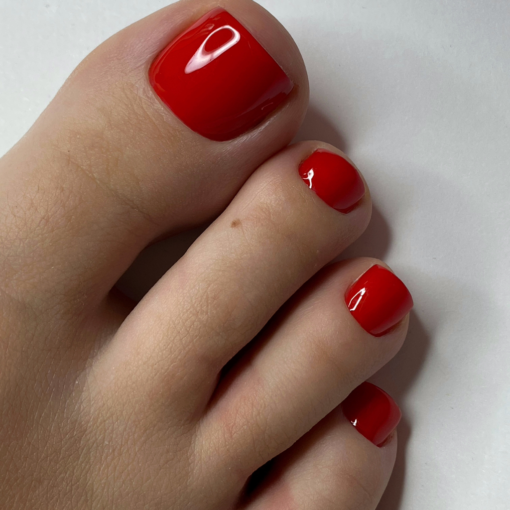 Педикюр пальчики с покрытием