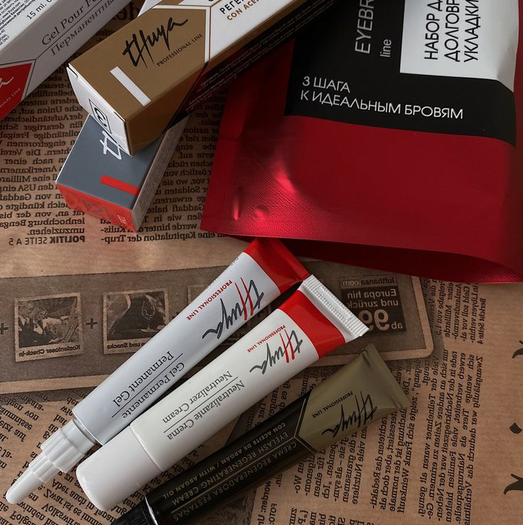 Долговременная укладка бровей + окрашивание