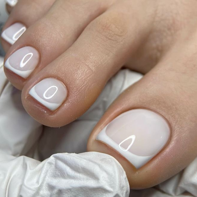 Педикюр пальчики+гель лак