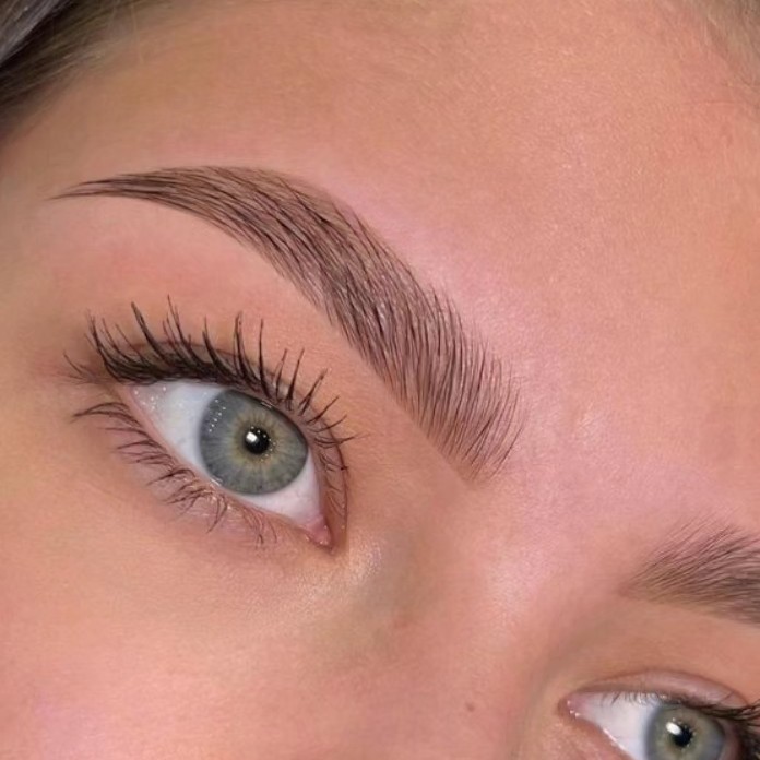 Моделирование + окрашивание бровей.