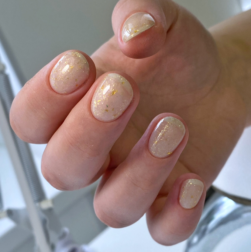 Маникюр + камуфляж (база/гель)